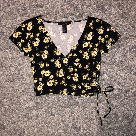 sunflower crop top forever 21